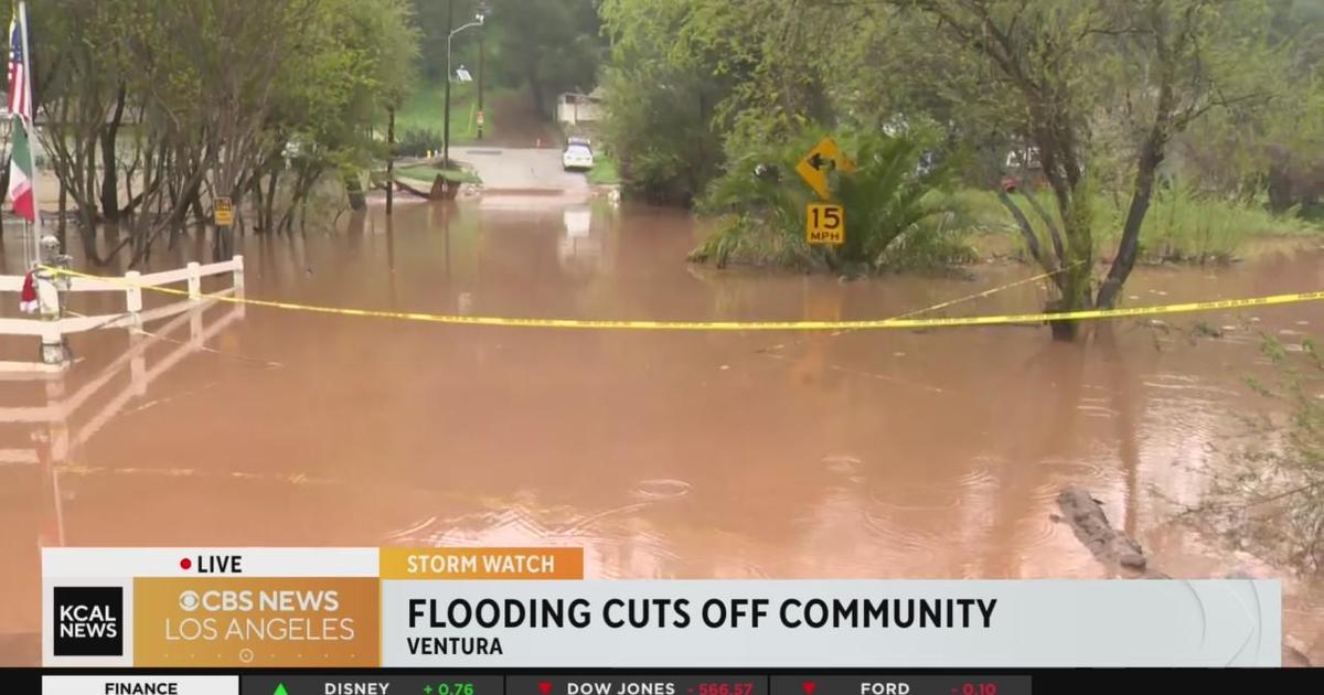 Coyote Creek flooded in Ventura County - CBS Los Angeles