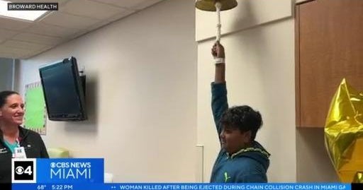 11-yr-old celebrates becoming most cancers free