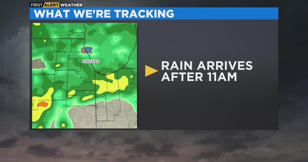 Chicago First Alert Weather: Rain after 11 a.m. Thursday - CBS Chicago