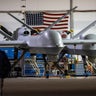 An MQ-9 Reaper drone with U.S. Customs and Border Protection is seen November 4, 2022, at Fort Huachuca, Arizona. 