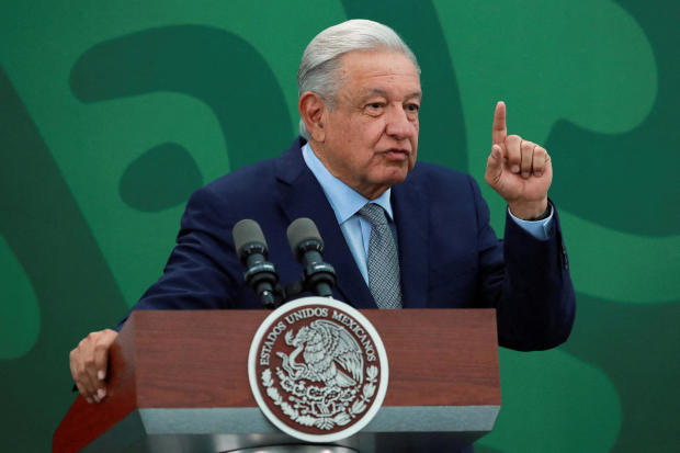 FILE PHOTO: Mexico's President Andres Manuel Lopez Obrador attends a news conference in Mexico City 