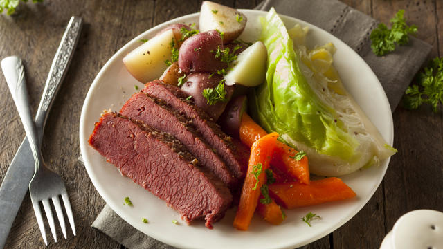 Homemade Corned Beef and Cabbage 