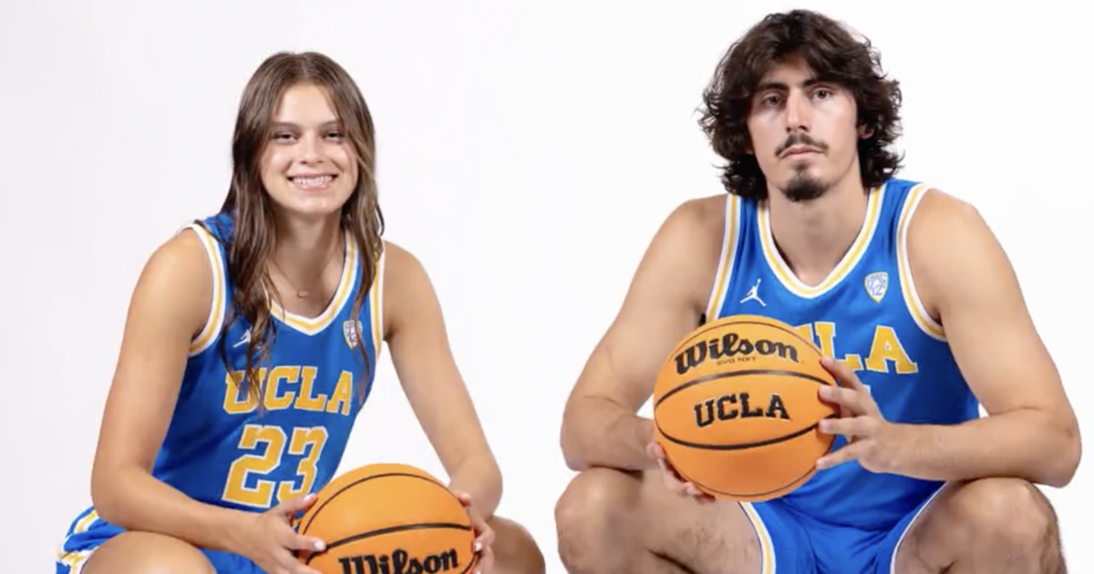 Brother and sister both playing UCLA basketball reflect on family story:  It's pretty special - CBS News