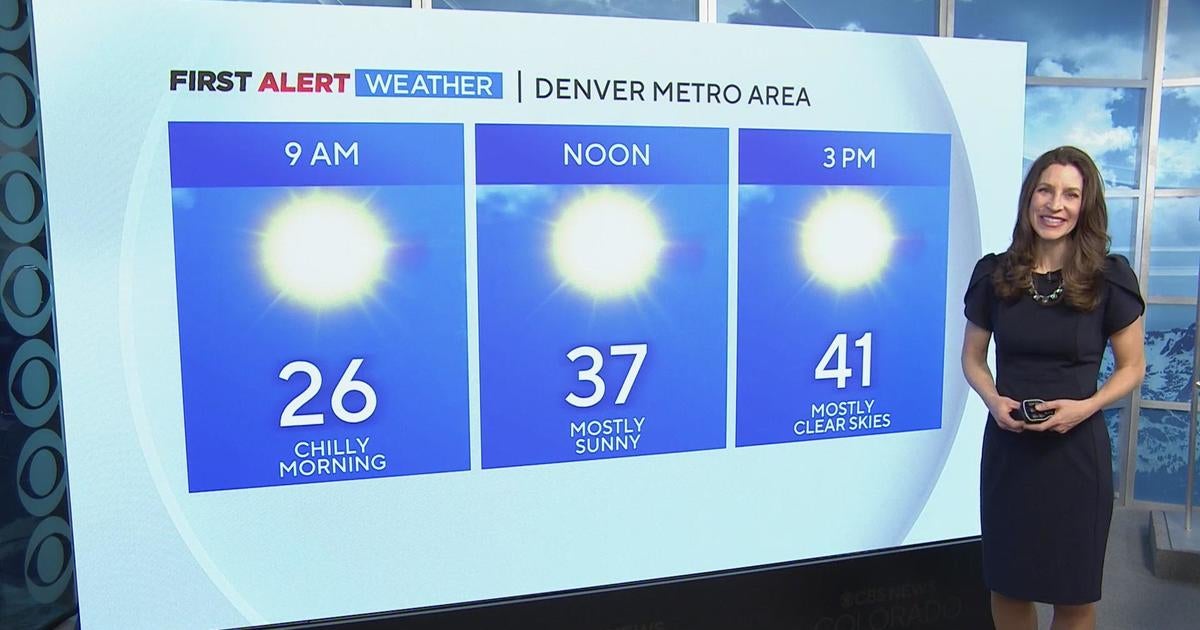 Sunny and cool start to the weekend CBS Colorado