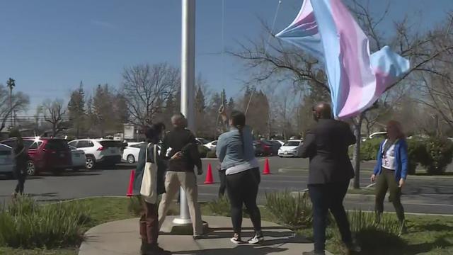 Sacramento City Unified School District marked Trans Day of Visibility with a flag-raising event 