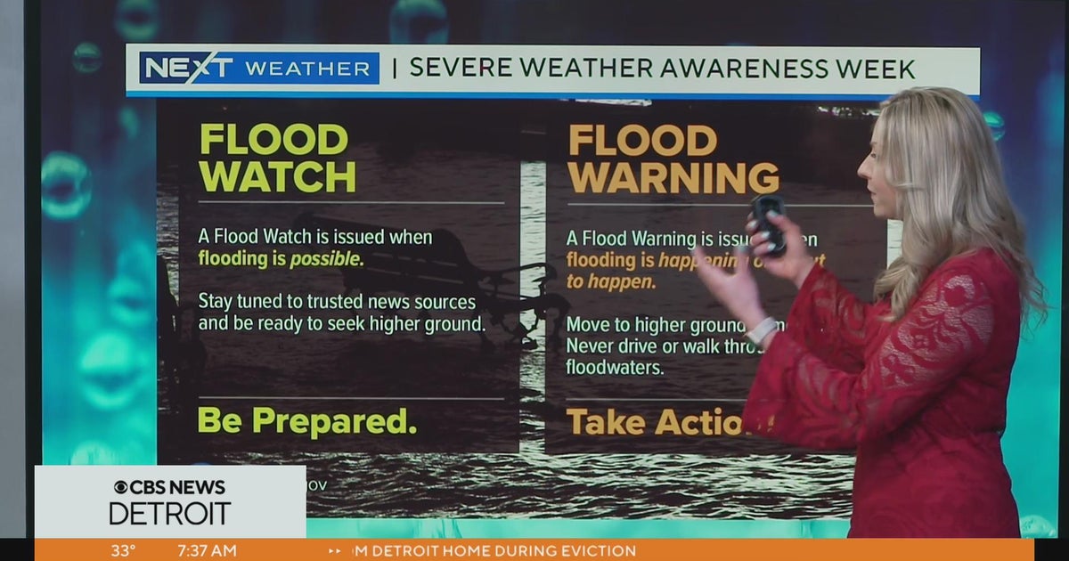 Severe Weather Awareness Week 2023: Flood Watch vs. Flood Warning - CBS ...