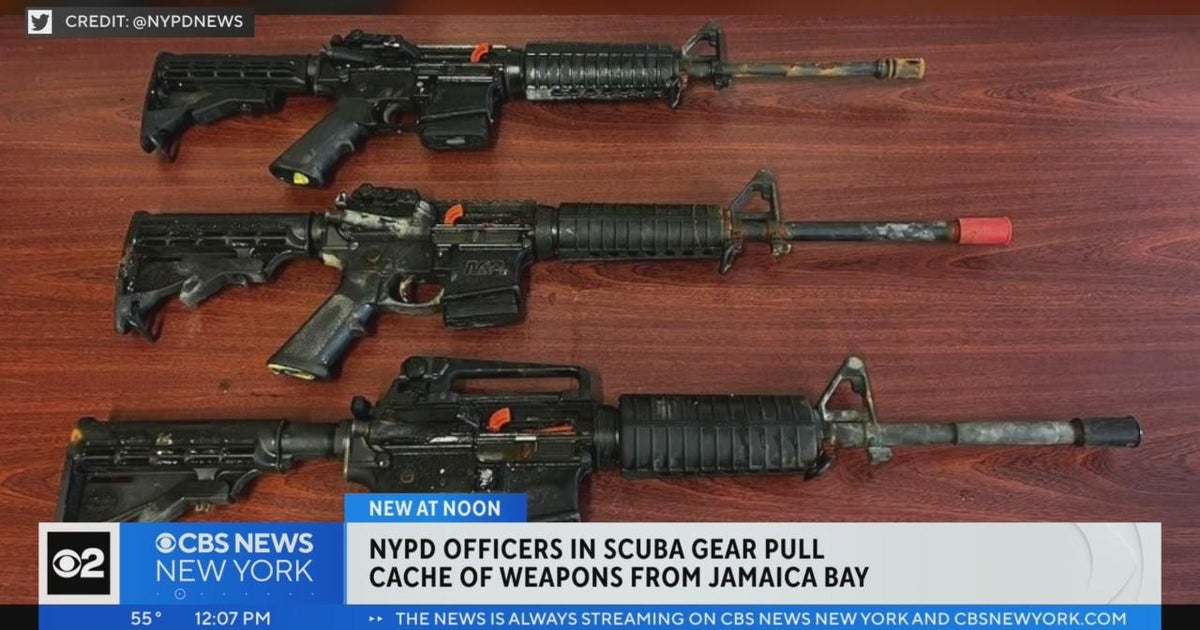 Nypd Recovers Weapons Cache From Jamaica Bay Cbs New York