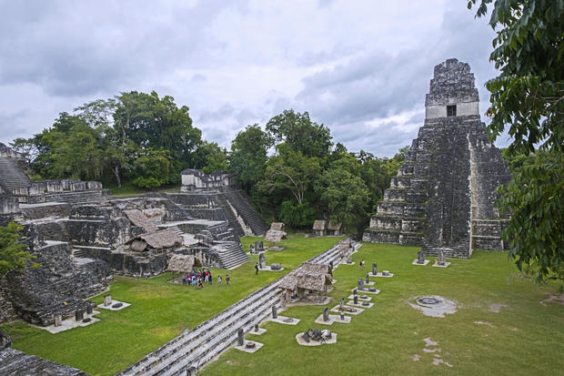 Old ruins of Tikal. 