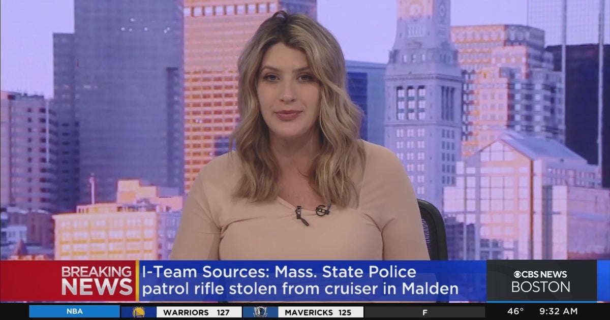 I-Team: Patrol rifle stolen from State Police cruiser in Malden - CBS ...