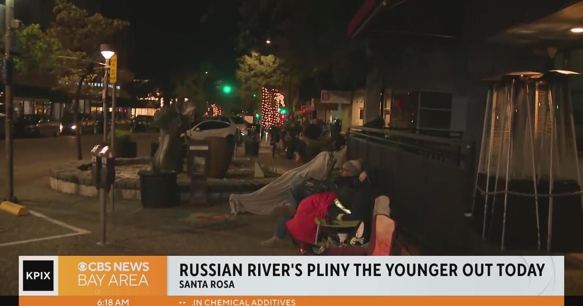 Crowd lines up for release of Pliny the Younger in Santa Rosa CBS San