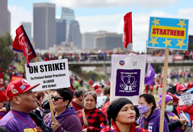 Education Workers In L.A. Go On Strike After Failing To Make A Deal 