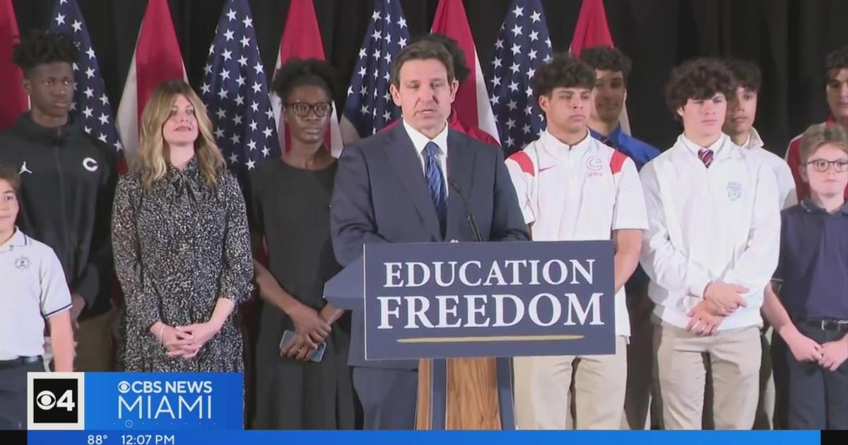 Gov. DeSantis symptoms monthly bill that expands school voucher plan