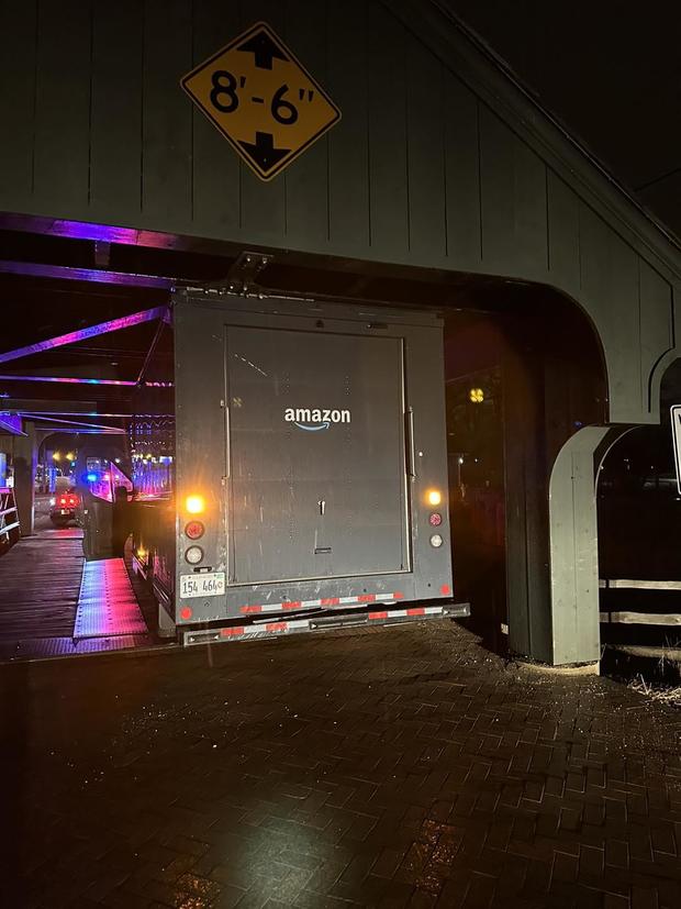 Truck stuck under Long Grove Bridge.jpg 