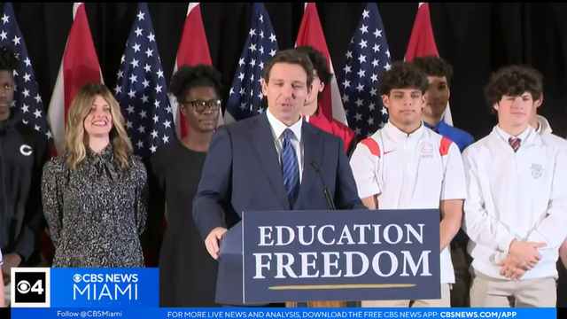 Gov DeSantis at school voucher signing 