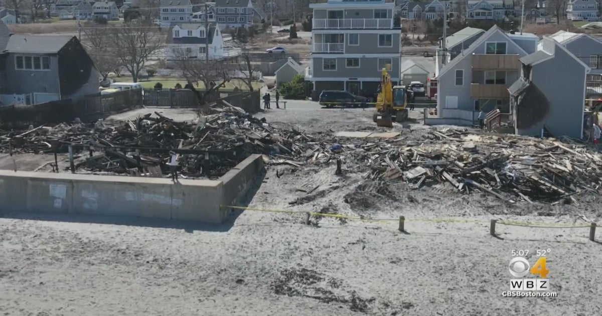 Massive Scituate fire started in home under construction CBS Boston