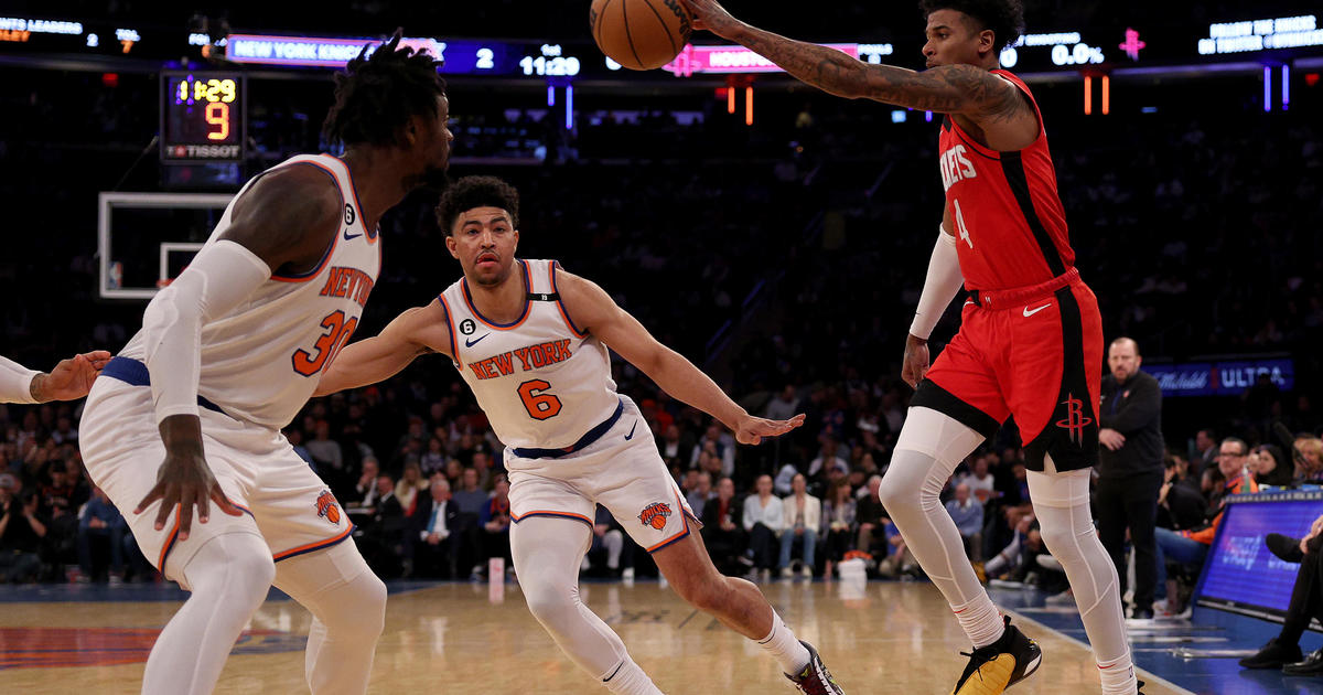 Immanuel Quickley goes for career-high 40, Knicks wallop Rockets - CBS New  York