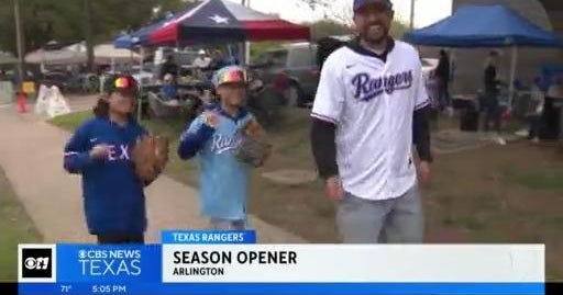 Tailgaters celebrate at Globe Life Field ahead of Rangers' season