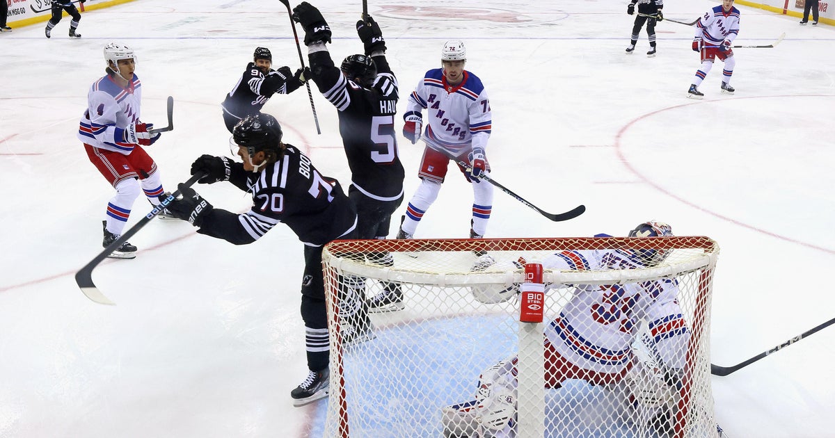 Haula, Meier score, Devils beat rival Rangers - CBS New York