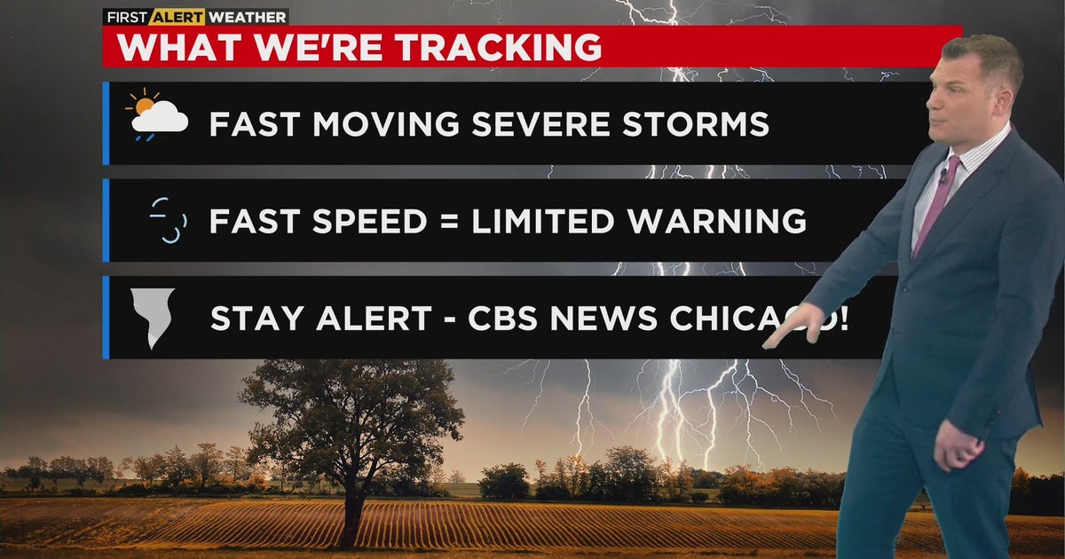 Chicago Weather Alert: fast-moving severe storms heading in - CBS Chicago
