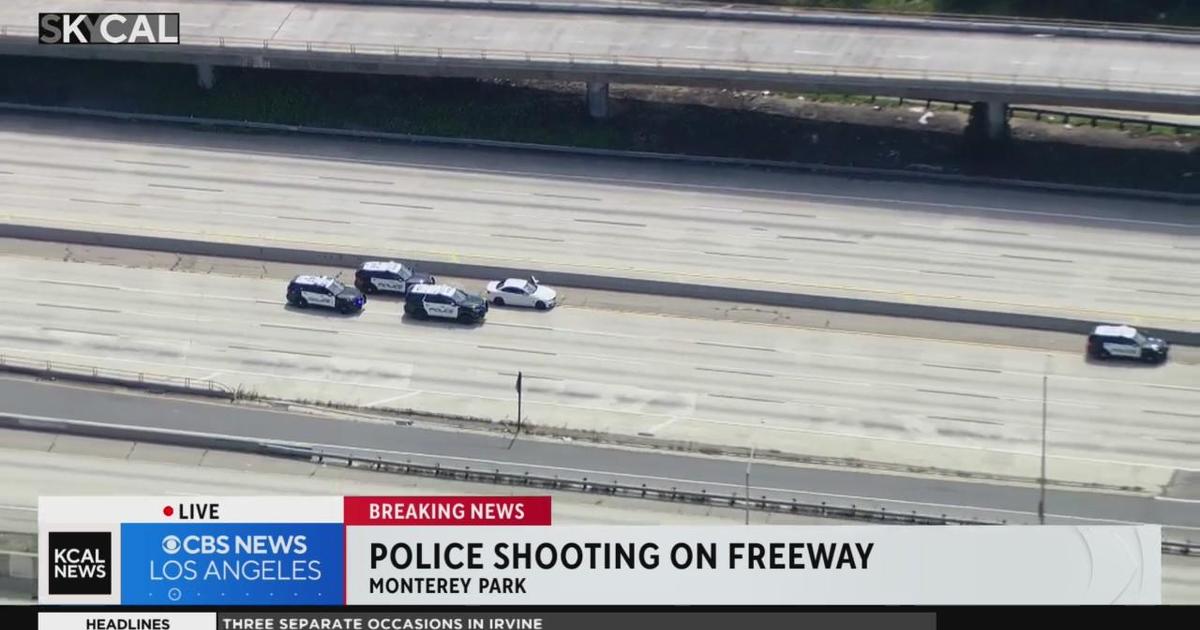 Police Shooting Shuts Down 10 Freeway In Monterey Park Cbs Los Angeles