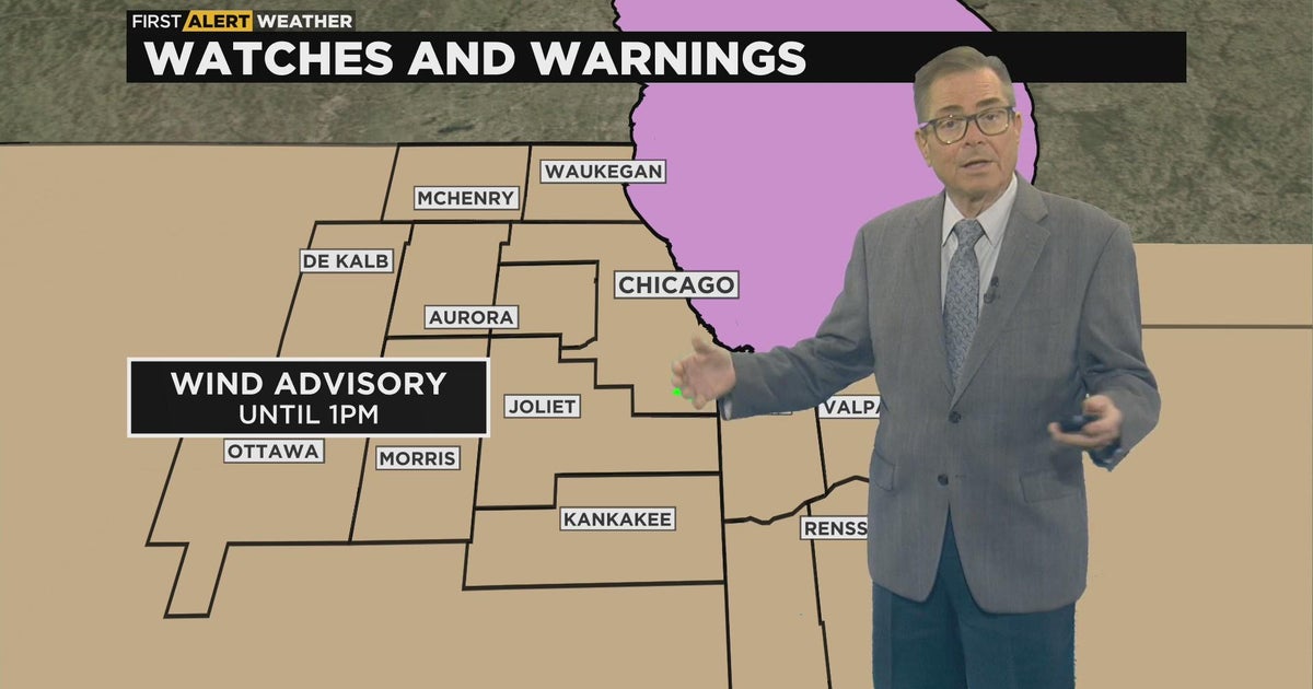 First Alert Weather: Wind Advisory until 1 p.m. - CBS Chicago