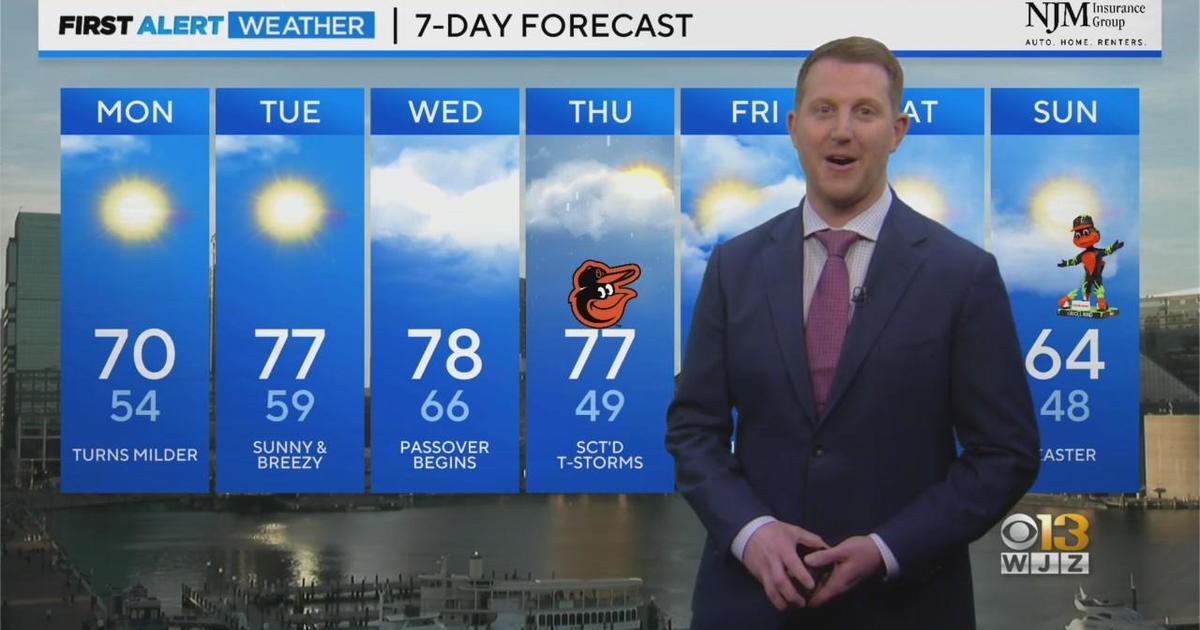 Meteorologist Steve Sosna has your Sunday evening forecast - CBS Baltimore