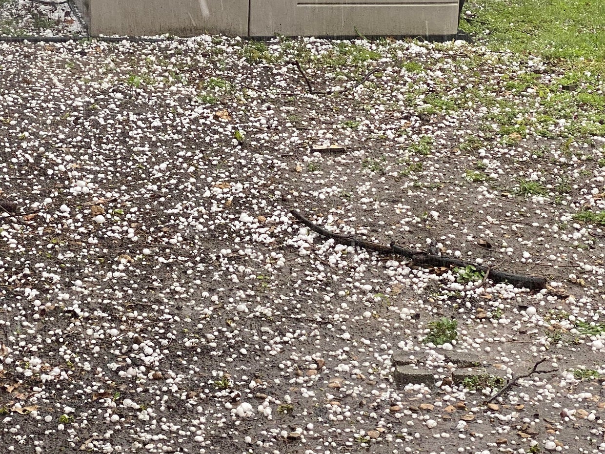Hail and heavy rain batter parts of North Texas