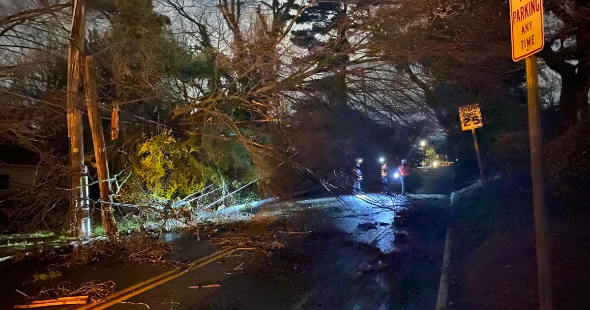 Tri-State area power outages, storm damage during tornado watch - CBS ...