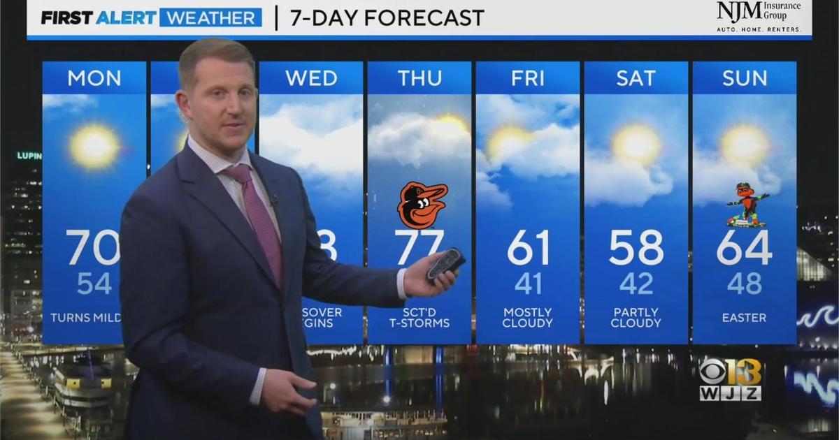 Meteorologist Steve Sosna has your Sunday night forecast - CBS Baltimore