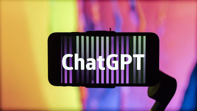 In this photo illustration, the ChatGPT logo is seen 