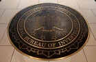 The Federal Bureau of Investigation seal is seen at FBI headquarters in Washington 
