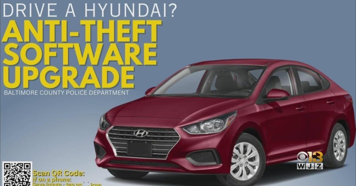 Hyundai offering free upgrade to anti-theft software - CBS Baltimore