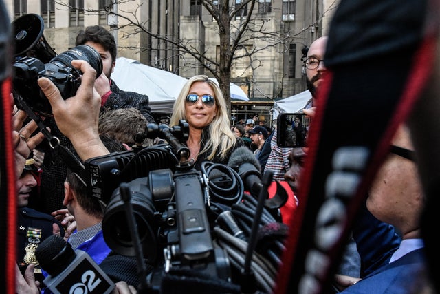 Representative Marjorie Taylor Green Holds Rally For Trump Amid Indictment 