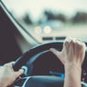 Woman driving car or SUV 