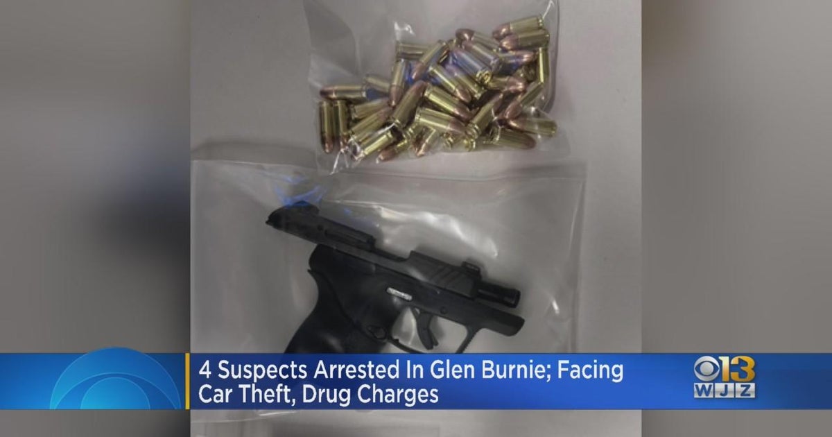 Four suspects arrested in Glen Burnie face car theft, drug charges