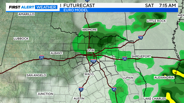 Showers, storms move through North Texas Wednesday morning 