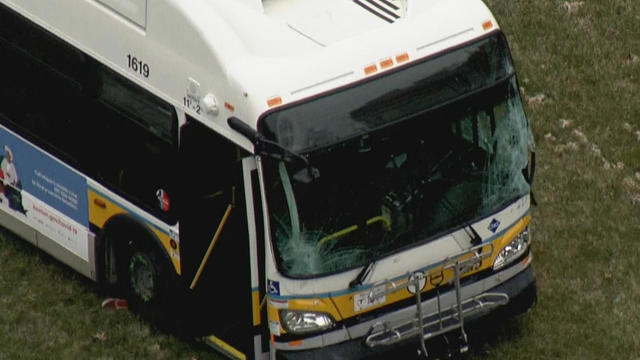 MBTA bus crash Jamaica Plain 