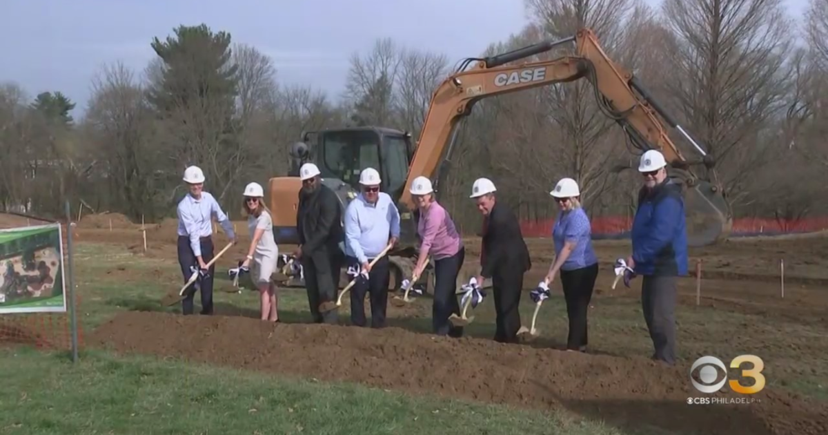 Delco officials break ground at new playground in Rose Tree Park - CBS ...