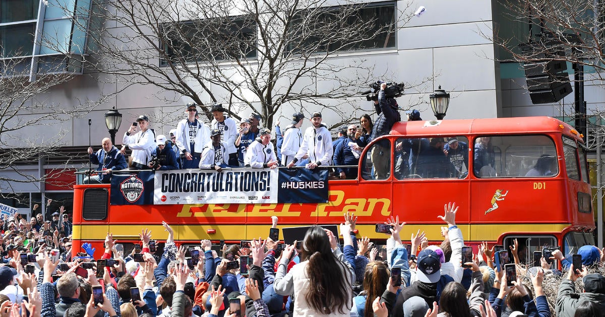 UConn Huskies men's basketball team celebrated at championship parade