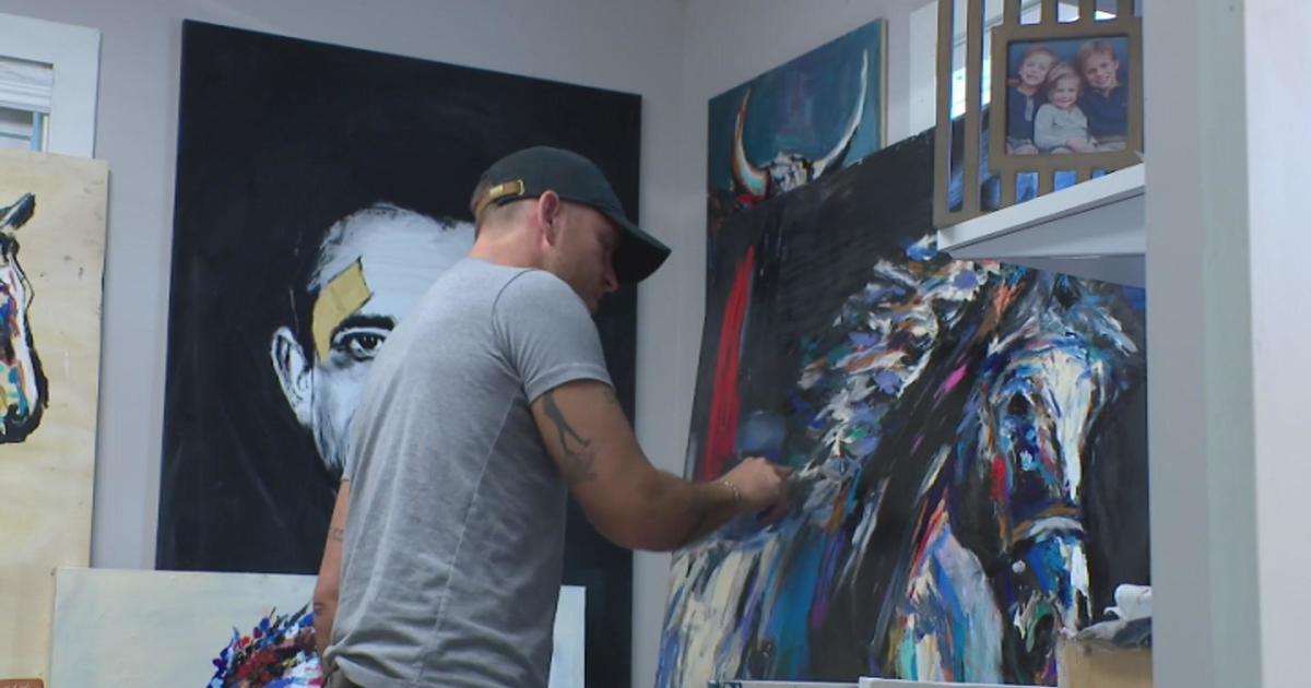 In his journey of sobriety, Matt Moberg turns to art: