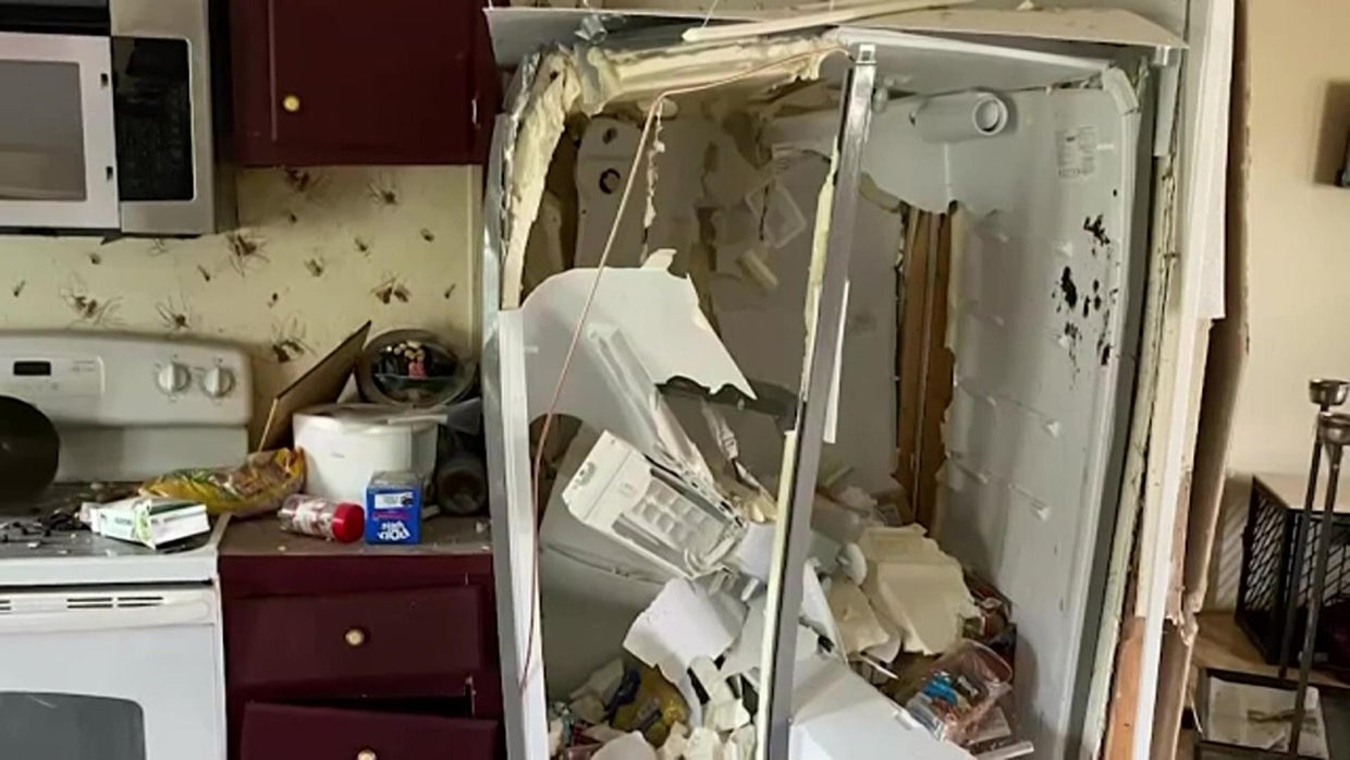 Woman's monthsold refrigerator explodes, significantly damaging home