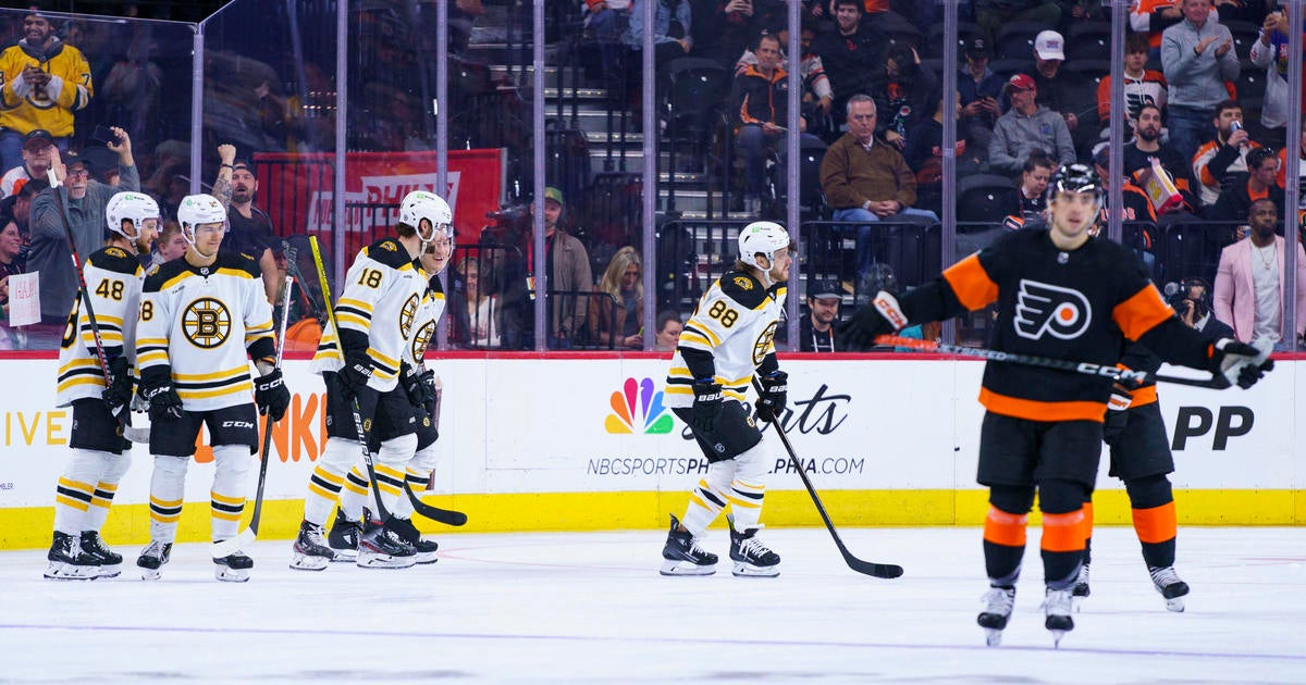 Bruins Break NHL Single-season Wins Record By Beating Flyers - CBS ...