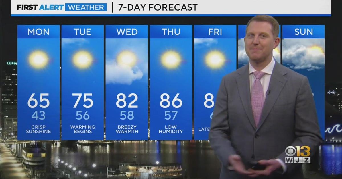 Meteorologist Steve Sosna has your Sunday night forecast - CBS Baltimore