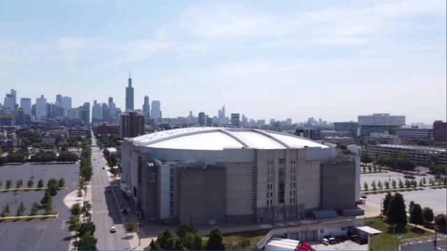 Lake Michigan Area In Chicago 