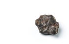 Meteorite on white background. 