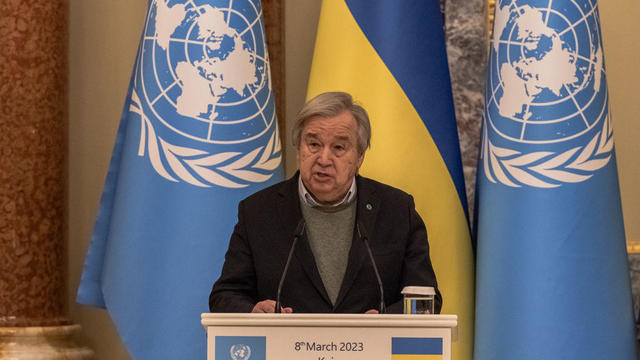 UN Sec-Gen Antonio Guterres Visits Kyiv 