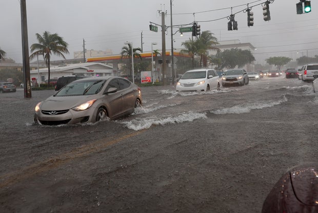 Severe Weather Passes Through South Florida 