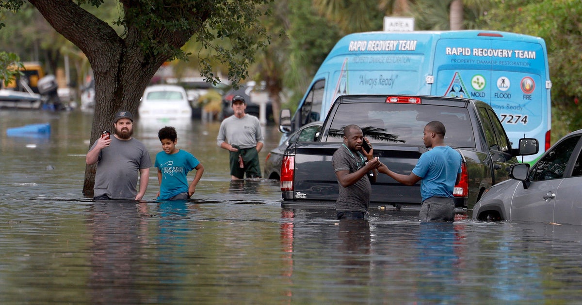More rain in the forecast for flooded Fort Lauderdale CBS News
