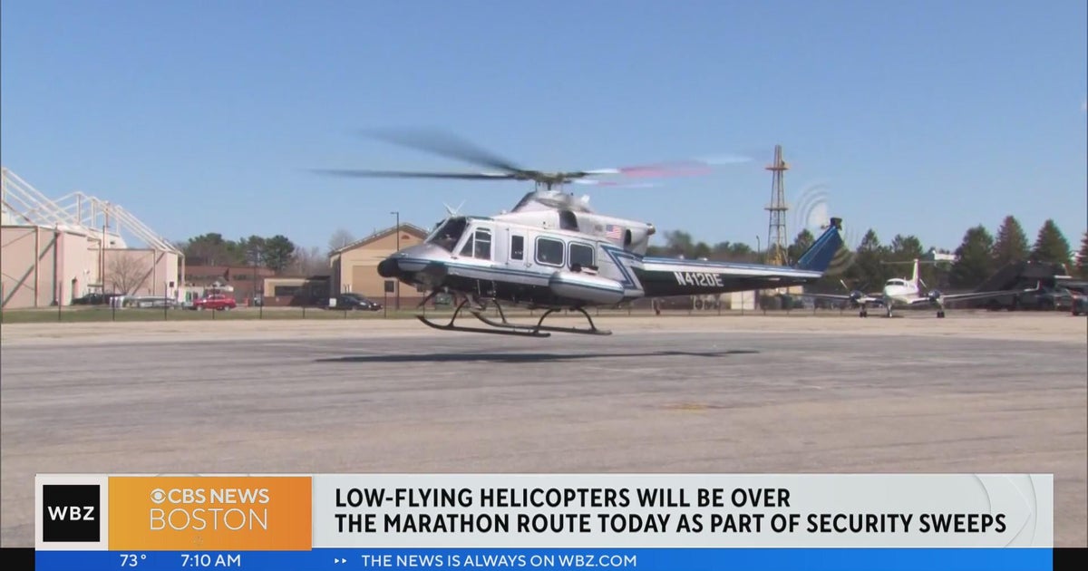 Lowflying helicopters to conduct radiation sweeps over Boston Marathon