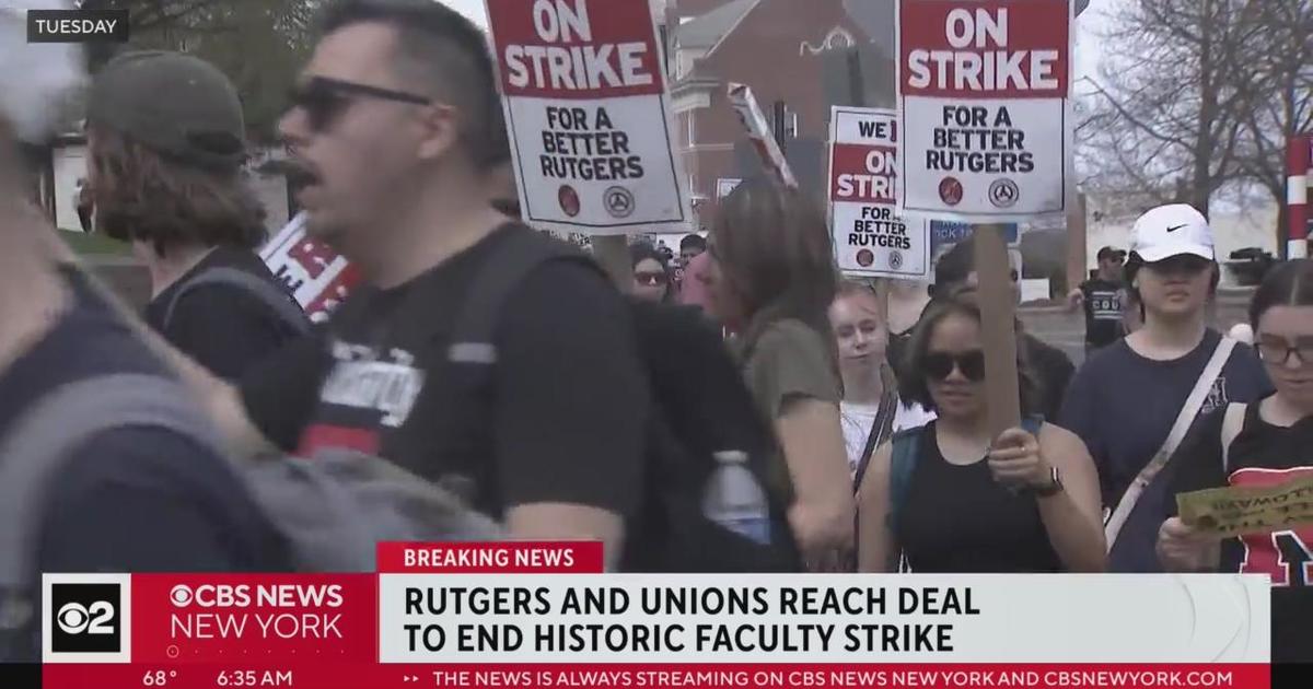 Rutgers University strike reportedly over - CBS New York